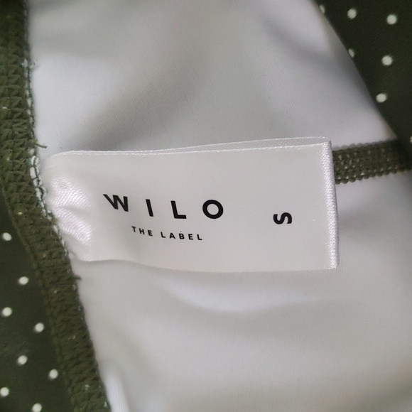 WILO The Label Green Polka Dot Leggings- S - Picture 3 of 4